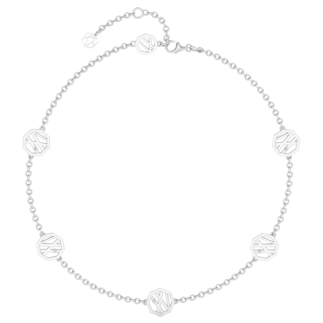 XO+AZ - Octagon Designed Sees Necklace