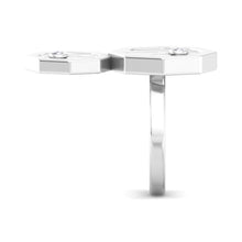 تحميل الصورة في عارض المعرض ، OX + AZ - Octagon Designed Twin Ring
